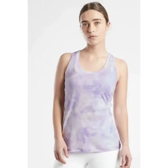 Athleta Women's Nitro Tank Print Positive Latitudes Victorian Periwinkle 1X - Picture 1 of 9